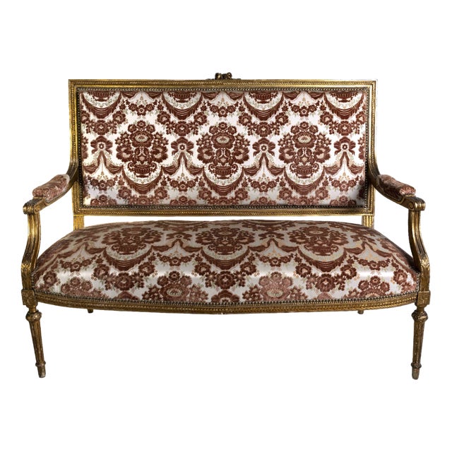 Louis XVI Sofa in Tapestry For Sale