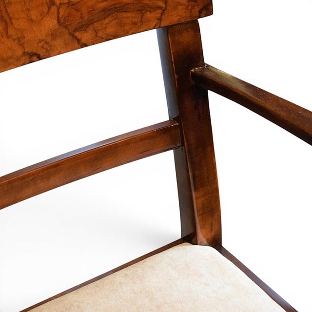 1930s Vintage Art Deco Armchair in Wood, 1930s For Sale - Image 5 of 10