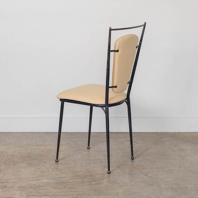 1940s French Iron Dining Chairs, Set of 4 For Sale In Los Angeles - Image 6 of 14