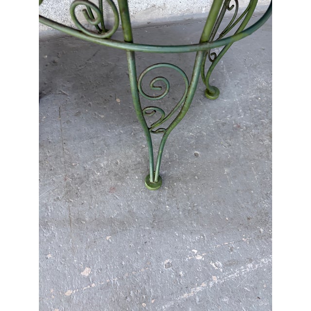 A Pair of Vintage Mid-Century Modern Wrought Iron Bench / Foot Stools. Circa 1960s For Sale - Image 18 of 18