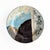 "Mountain Chalet" Original Wall Art Composition of Decorative Plates Painting Installation - Set of 8 For Sale - Image 4 of 18