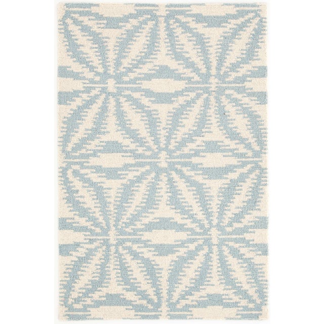 2020s Dash & Albert by Annie Selke Aster Sky Micro Hooked Wool Rug, 7' 6" x 9' 6" For Sale - Image 5 of 5