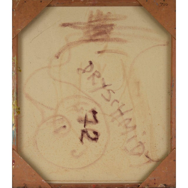 Purple Middle of a Read - Original Abstract Expressionist Outsider Art on Canvas by Harald Dry Schmidt For Sale - Image 8 of 8