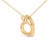 Haus of Brilliance Gold Vermeil Diamond Accent Heart Pendant Necklace For Sale - Image 4 of 6