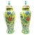 Chinese Hand Painted Ceramic Urns - a Pair For Sale