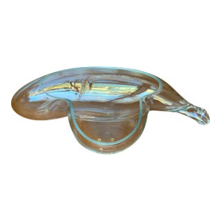 1970s Large Original Contemporary John Bingham Biomorphic Hand Blown Glass Sculpture For Sale