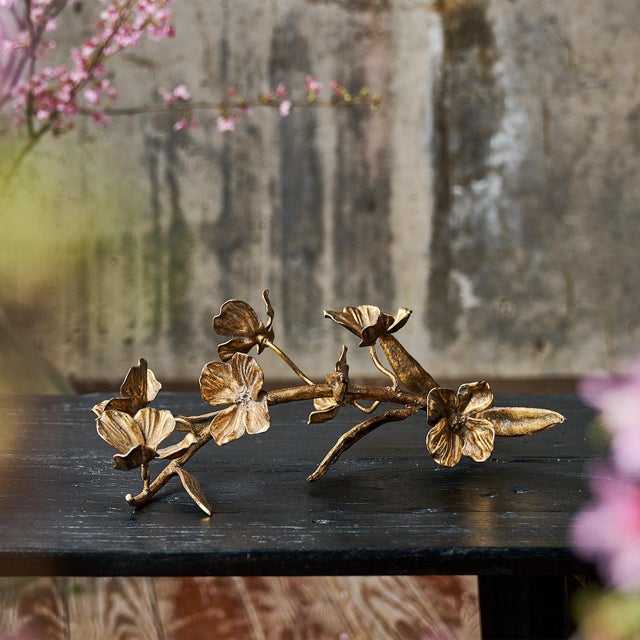 Inspired by our signature Trillium Collection and Mother Nature, our delicate Dogwood Sprig sculpture appears handpicked...