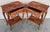 A very fine Louis XV French Style side tables or nightstands with elegant marquetry work, all original restored. This...