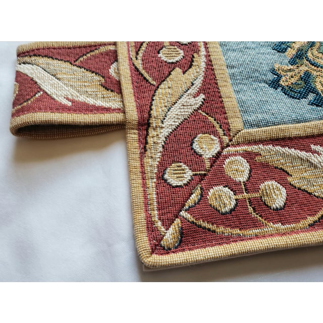 Cream Late 20th C. Vintage French Goblys "La Licorne À La Fontaine" Unicorn Tapestry For Sale - Image 8 of 16