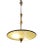 Gold Vintage Bronze & Glass Light Pendant Light, 1950s For Sale - Image 8 of 11
