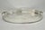 Victorian Vintage English Edwardian Silver Plated Oval Scalloped Gallery Bar Platter Tray For Sale - Image 3 of 18