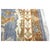 Indian Sultanabad Silk 6x6 Blue, Orange & Ivory Handmade Square Area Rugs #1143145 For Sale - Image 10 of 14