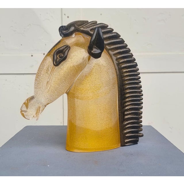 Archimede Seguso, Murano Glass Horse Head, 1970, Glass For Sale - Image 4 of 11
