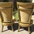 Pair of Vintage Lewittes Hollywood Regency Tufted Citrus Velvet High-Back Dining Chairs For Sale - Image 10 of 18
