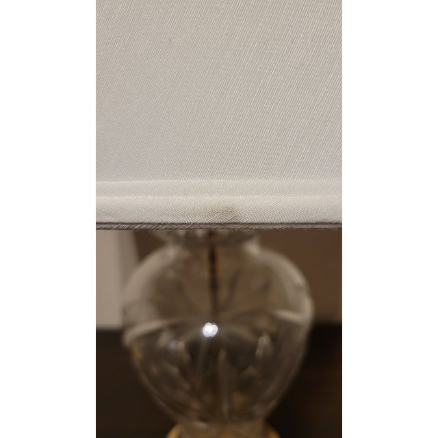 Transparent Vintage Pair of Heyward Glass Lamps For Sale - Image 8 of 12