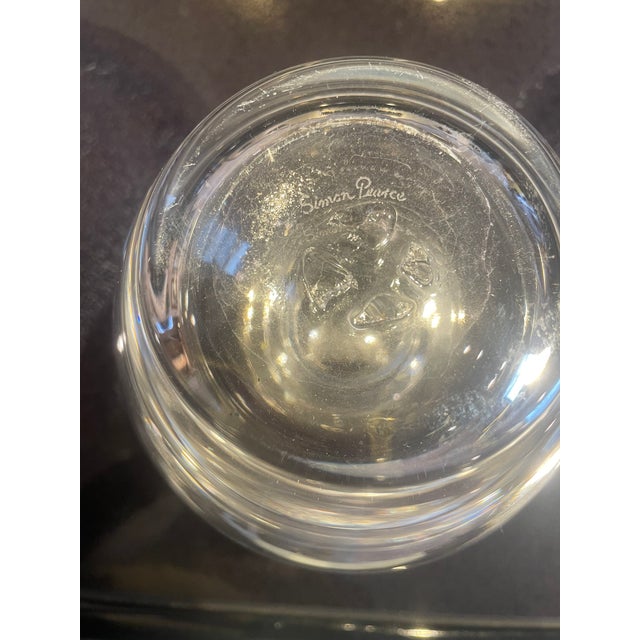Simon Pierce Glass Vase For Sale - Image 4 of 4