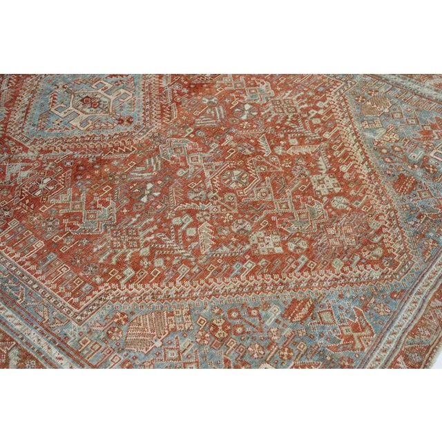 Antique Qashqai Rug 5'2'' x 8'3'' For Sale - Image 12 of 12