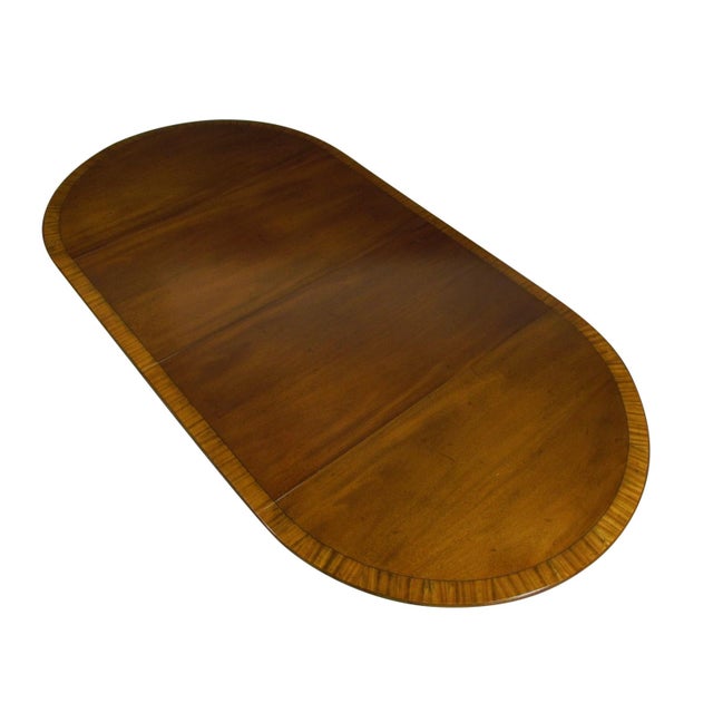 1960s 1960s Regency Style Inlaid Dining Table For Sale - Image 5 of 13