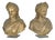 Concorde Busts, Gilded Terracotta, Set of 2 For Sale
