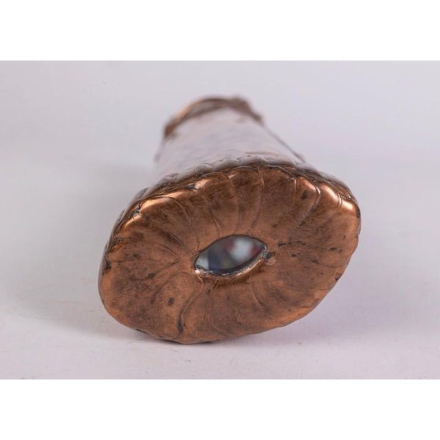 Copper Rare Windseye Studio Slag Glass & Copper Kaleidoscope Doug Johnson For Sale - Image 8 of 12