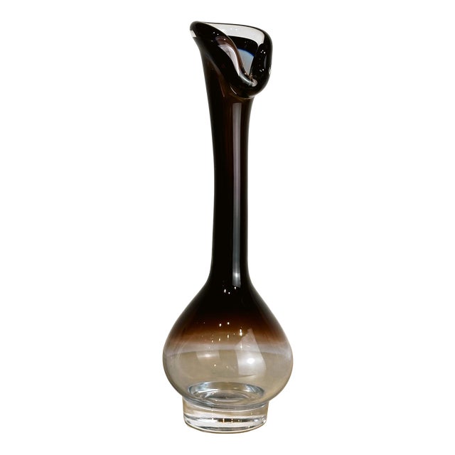 Vintage Vase by Nils Landberg for Orrefors, 1950s For Sale