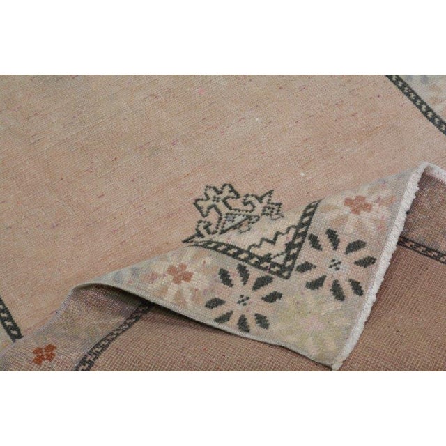 Vintage Turkish Anatolian Hand Knotted Wool Rug,2'5"X7'5" For Sale - Image 4 of 4