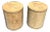 Vintage Henredon Burl Drum Nightstands or Side End Tables in Scene Two 2 Design, Attributed For Sale