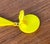 Metal Postmodern Yellow Ear Clips, 1980s, Set of 2 For Sale - Image 7 of 9