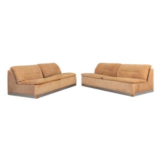 Vintage P10 Series Sofas by Alberto Rosselli for Saporiti Proposals, 1970s, Set of 2 For Sale