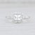 Gem: Natural Sapphire - 0.80 Total Carats (6.3 x 4.2mm), Radiant Cut, Clear Color (colorless), Heat Treatment - Natural...