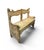 19th Century Continental Painted Pine Bench / Settee For Sale - Image 10 of 10