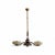 Mid-Century Modern Large 3-Arm Chandelier by Paavo Tynell for Oy Taito AB, 1940s For Sale - Image 3 of 18