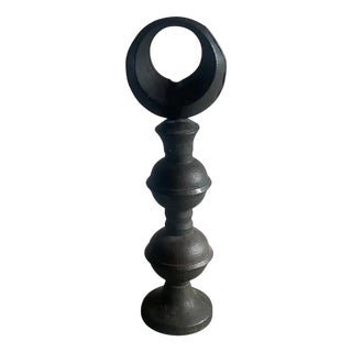 Hammered Copper Totem Sculpture For Sale