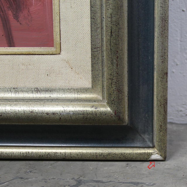 Lola Galanes, Expressionist Composition, Oil Painting, in Good conditions. Designed from 2000 This piece has an...