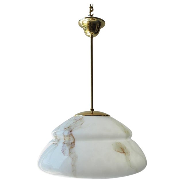 Mid-Century Glass Chandelier attributed to Stefan Tabery, Bohemia, 1960s For Sale - Image 11 of 11
