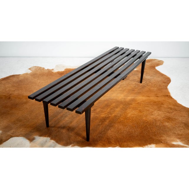 Mid-Century European Slat Bench or Coffee Table, Yugoslavia, C. 1960s For Sale - Image 11 of 16