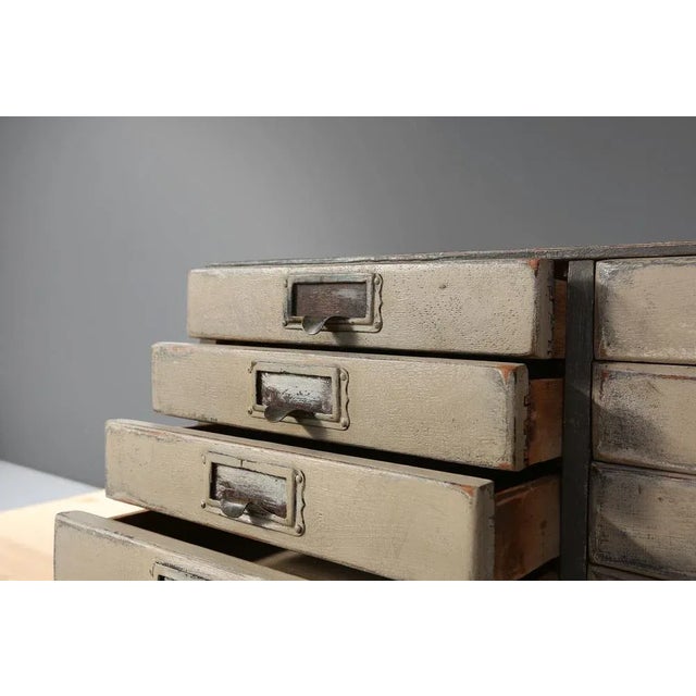 Beige Industrial Chest of Drawers, 1930s For Sale - Image 8 of 13