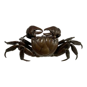 Antique Japanese Articulated Bronze Crab