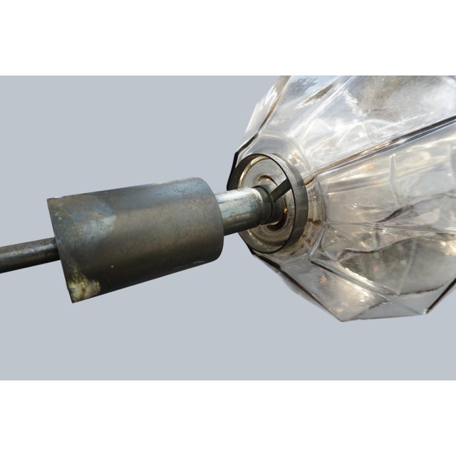 Mid-Century Modern Double Murano Glass Pendant Light by Vinicio Vianello for Vistosi, Italy, 1957 For Sale - Image 3 of 14