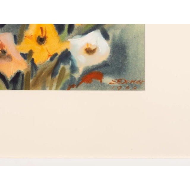 1960s Gladioli, 1960s, Watercolor on Paper, Framed For Sale - Image 5 of 8