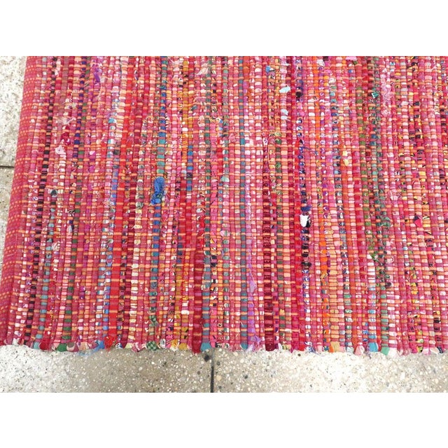 Textile Galerie Shabab Collection Mid-20th Century Handmade American Rag Rug For Sale - Image 7 of 8