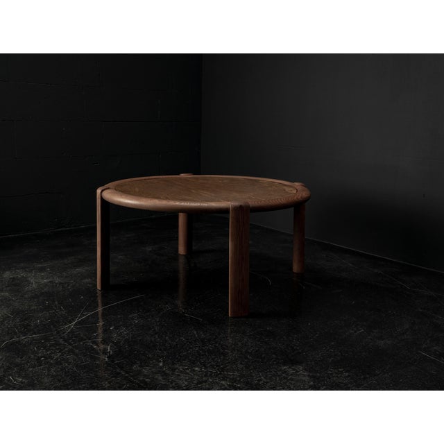 1960s Geometric Coffee Table in Oak and Marble, 1960s For Sale - Image 5 of 18