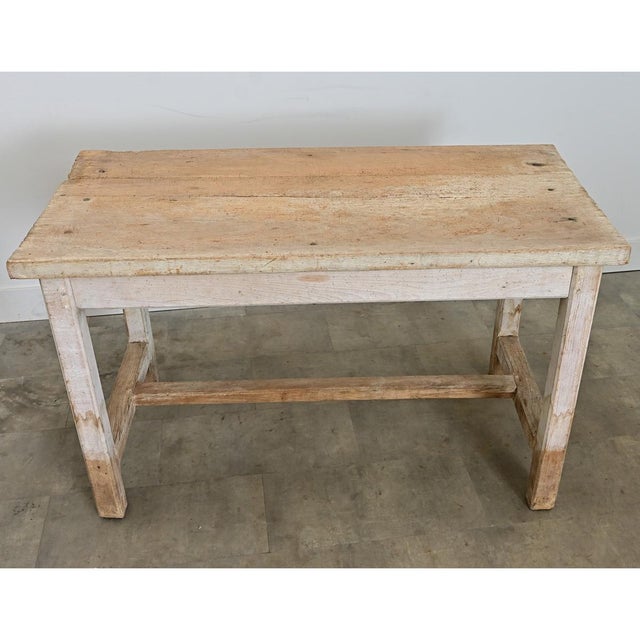 English English 19th Century Limed Beech Prep Table For Sale - Image 3 of 15