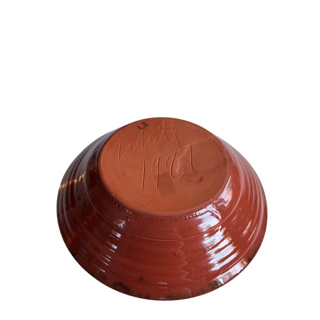 Ceramic Handmade Moroccan Style Ceramic Splatter Candle Stick Holder Red Yellow Green For Sale - Image 7 of 9