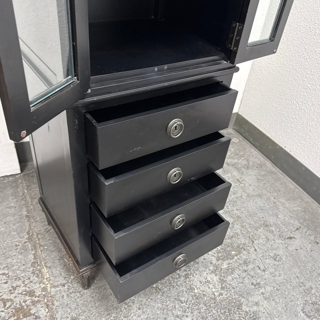 Restoration Hardware Maison Bath Cabinet, Antiqued Black For Sale - Image 9 of 12