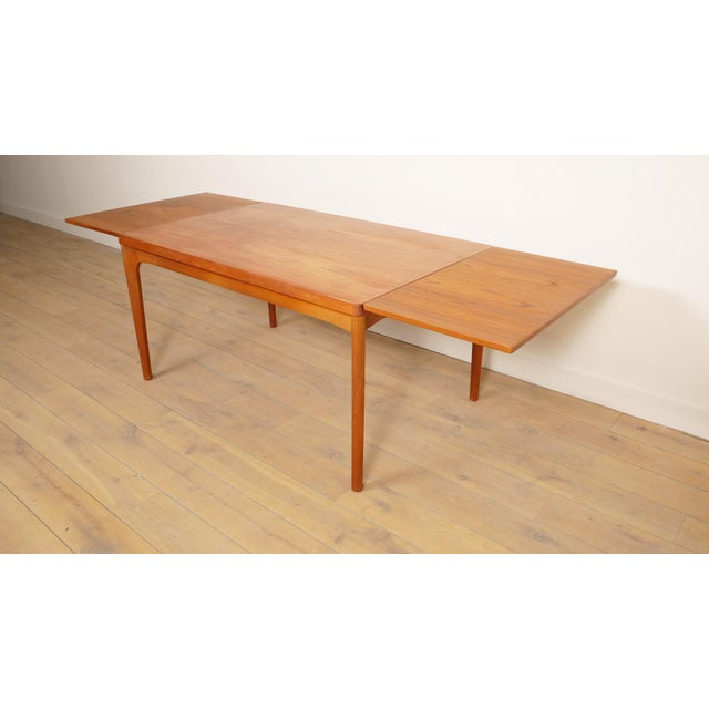 Vintage Extendable Dining Table in Teak from Vejle Mobelfabrik For Sale - Image 9 of 13