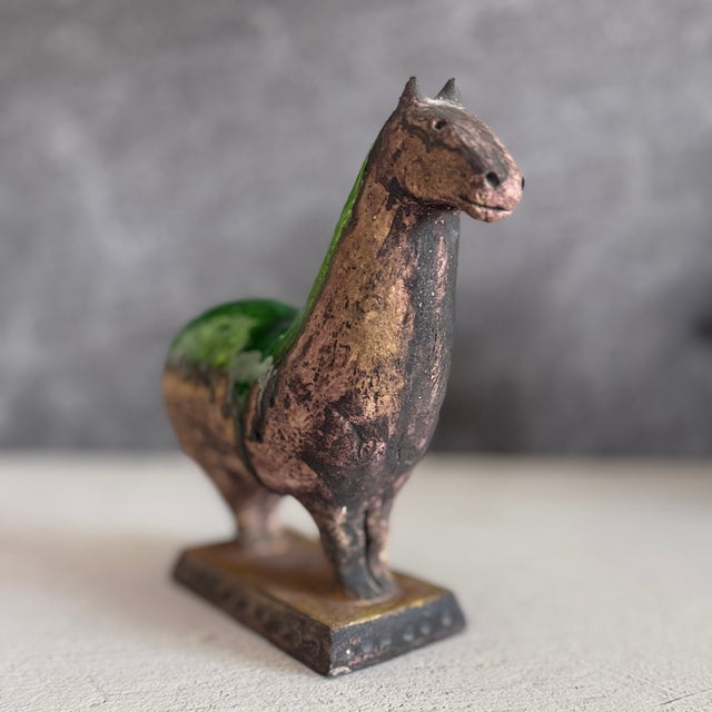 1970s 1970s Mid-Century Modern Ivo De Santis Gli Etruschi Glazed Chamotte Horse Sculpture Florence Italy For Sale - Image 5 of 14