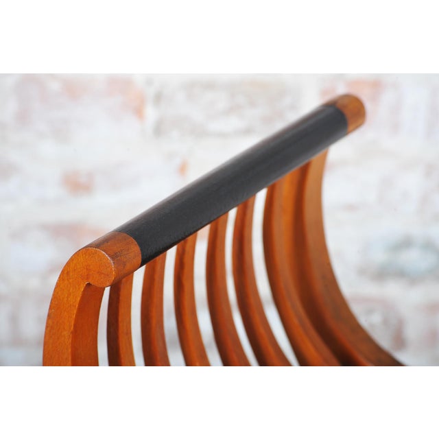 This exceptionally elegant, shape-refined, and historically valuable stool in the spirit of French Art Deco dates from the...