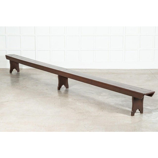 Set of English Convent Pine Benches, 1890 For Sale - Image 13 of 18