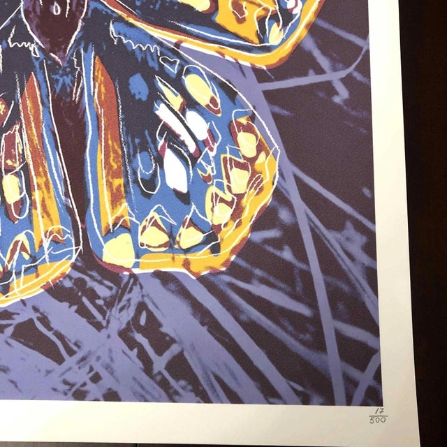 1990s 1990s After Andy Warhol "Butterfly" Lithograph For Sale - Image 5 of 11